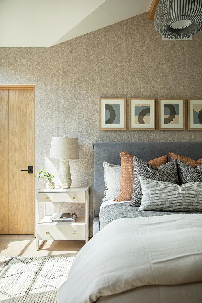 Dekowe Rattan Pillow Cover In Jet McLaurin + Piercy Textiles