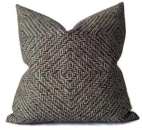 dekowe Rattan Pillow Cover in Jet McLaurin + Piercy Textiles