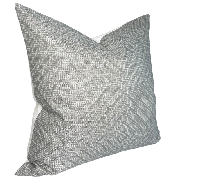 Dekowe Rattan Pillow Cover In Mineral McLaurin + Piercy Textiles