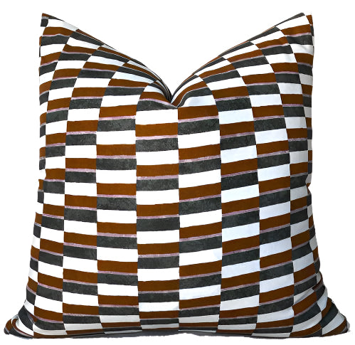 dekowe Ready to Ship 12x18 Odon Pillow Cover in Orange