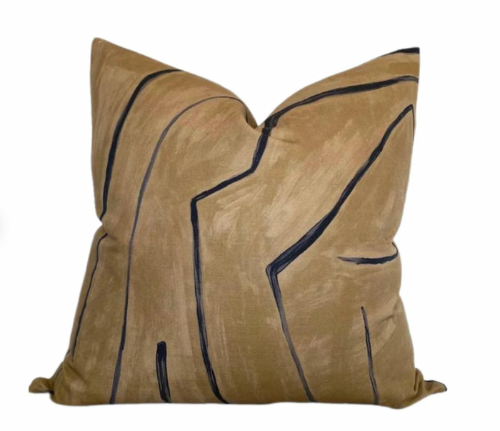 dekowe Ready to Ship 12x22 Graffito Pillow Cover in Java