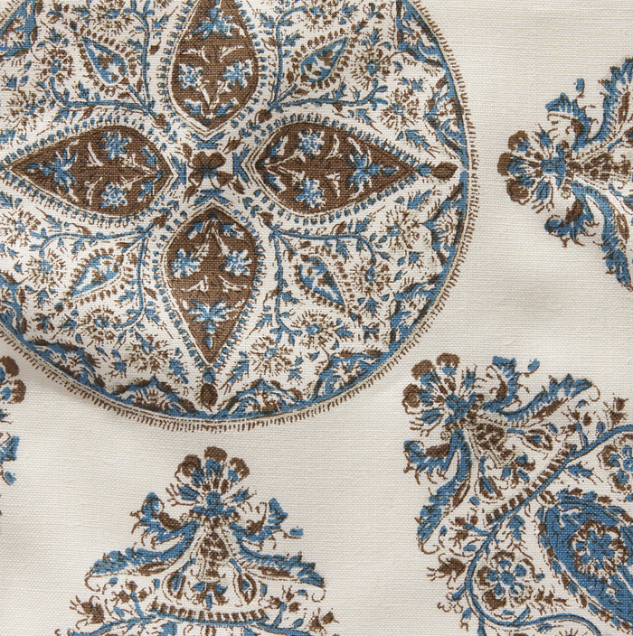 Dekowe Ready To Ship 12x22 Samarkand Pillow Cover In Blue Brown