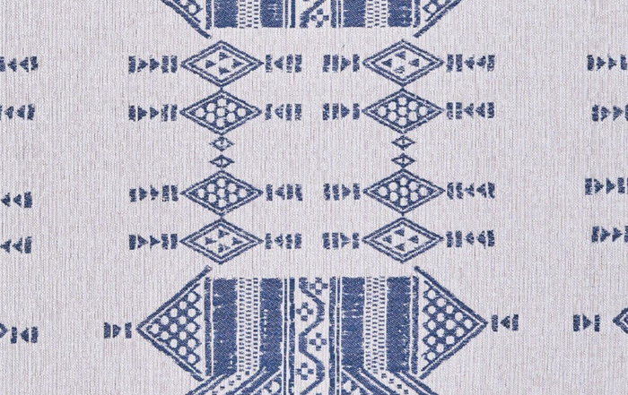 Dekowe Ready To Ship 14x26 Peter Dunham Mombasa Pillow Cover In Indigo Blue