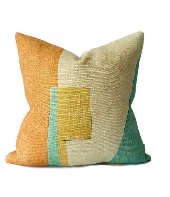 dekowe Ready to Ship 16x16 Kelly Wearstler District Pillow Cover in Tawny