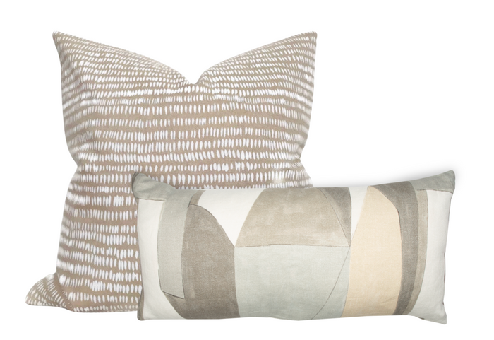 Dekowe Ready To Ship 18x18 District Pillow Cover In Alabaster