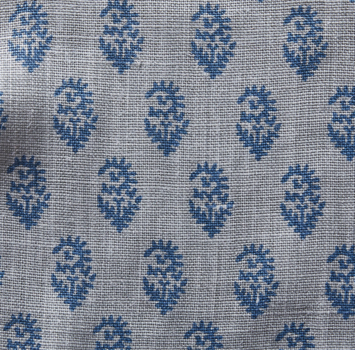 Dekowe Ready To Ship 20x20 14x20 Peter Dunham Rajmata Tonal Pillow Cover In Mist Indigo