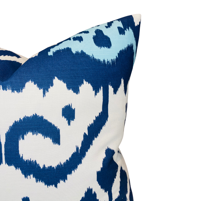 Dekowe Ready To Ship 20x20 Kazak Pillow Cover In Navy