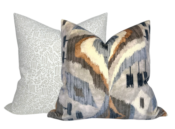 Dekowe Ready To Ship 20x20 Morris Pillow Cover In Taupe