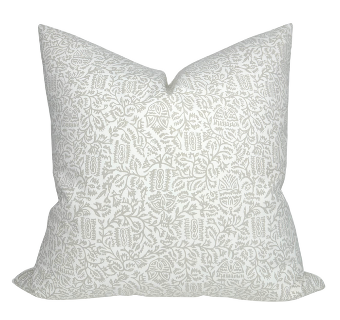 dekowe Ready to Ship 20x20 Morris Pillow Cover in Taupe