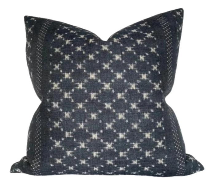 dekowe Ready to Ship 20x20 Nagoya Pillow Cover in Indigo