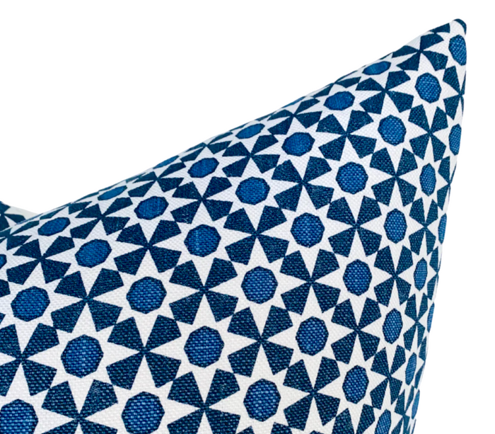Dekowe Ready To Ship 20x20 Serendipity Pillow Cover In Blue