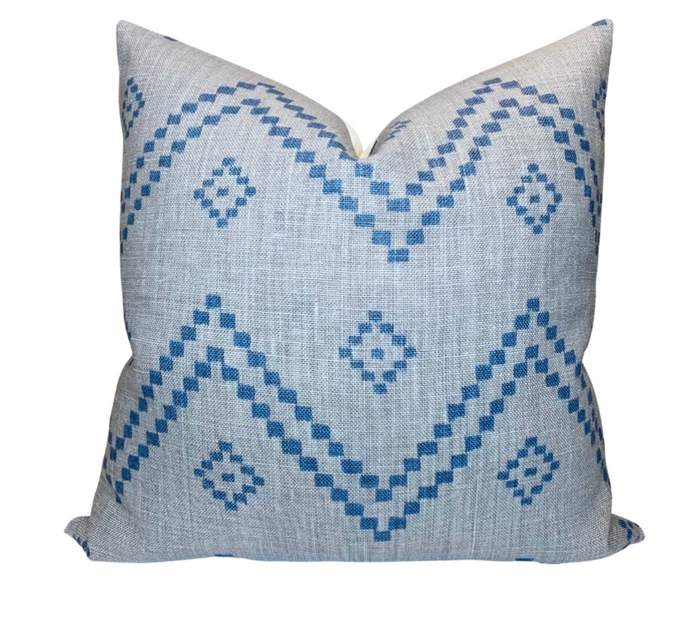 dekowe Ready to Ship 20x20 TAJ Pillow Cover in Indigo