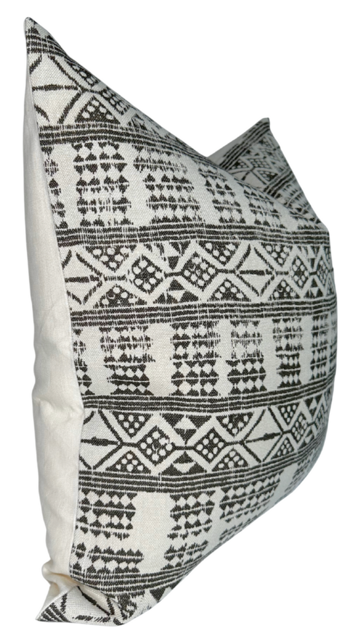 Dekowe Ready To Ship 22x22 Addis Pillow Cover In Java Peter Dunham Textiles