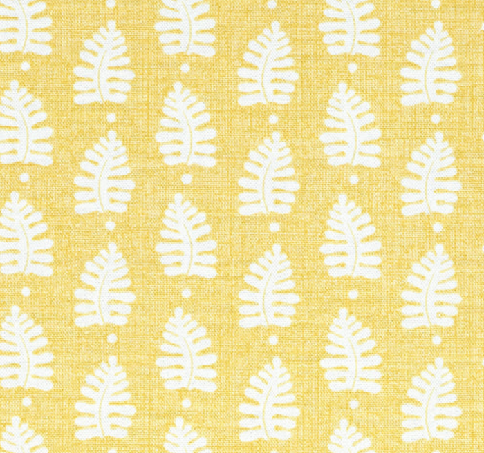 Dekowe Ready To Ship 22x22 Ferndale Pillow Cover In Yellow