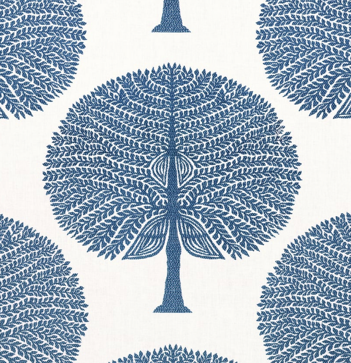 Dekowe Ready To Ship 22x22 Mulberry Tree Pillow Cover In Navy