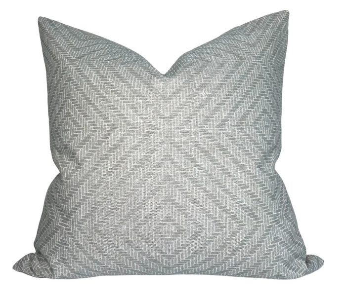 dekowe Ready to Ship 22x22 Rattan Pillow Cover in Mineral