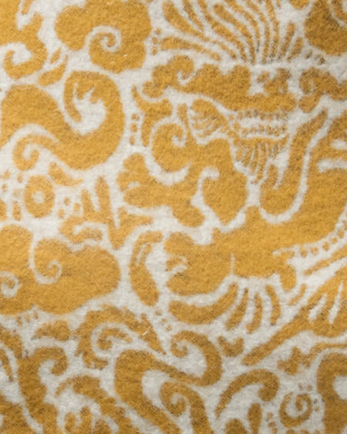 Dekowe Ready To Ship 26x26 Amali Pillow Cover In Mustard