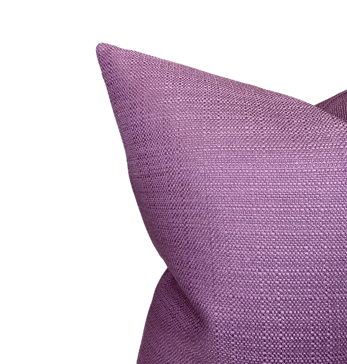 Dekowe Ready To Ship Linen Pillow Cover In Amethyst - Multiple Sizes Available