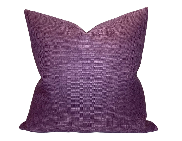 dekowe Ready to Ship Linen Pillow Cover in Amethyst - Multiple Sizes Available