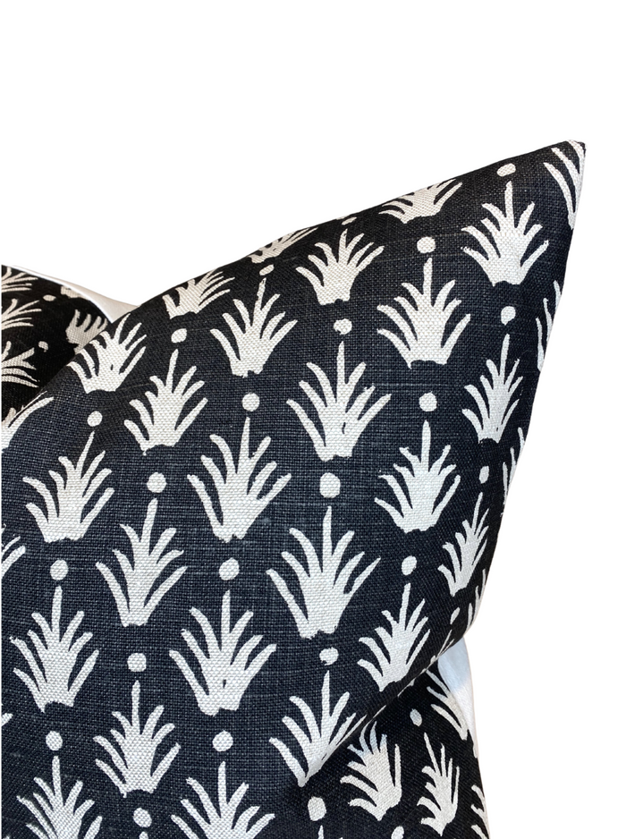Dekowe Reeds Pillow Cover In Jet McLaurin + Piercy Textiles