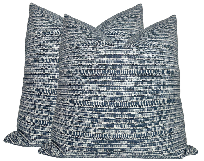 Dekowe Saqqara Pillow Cover In Atlantic Blue Walter G Pillows Decorative Throw Pillows