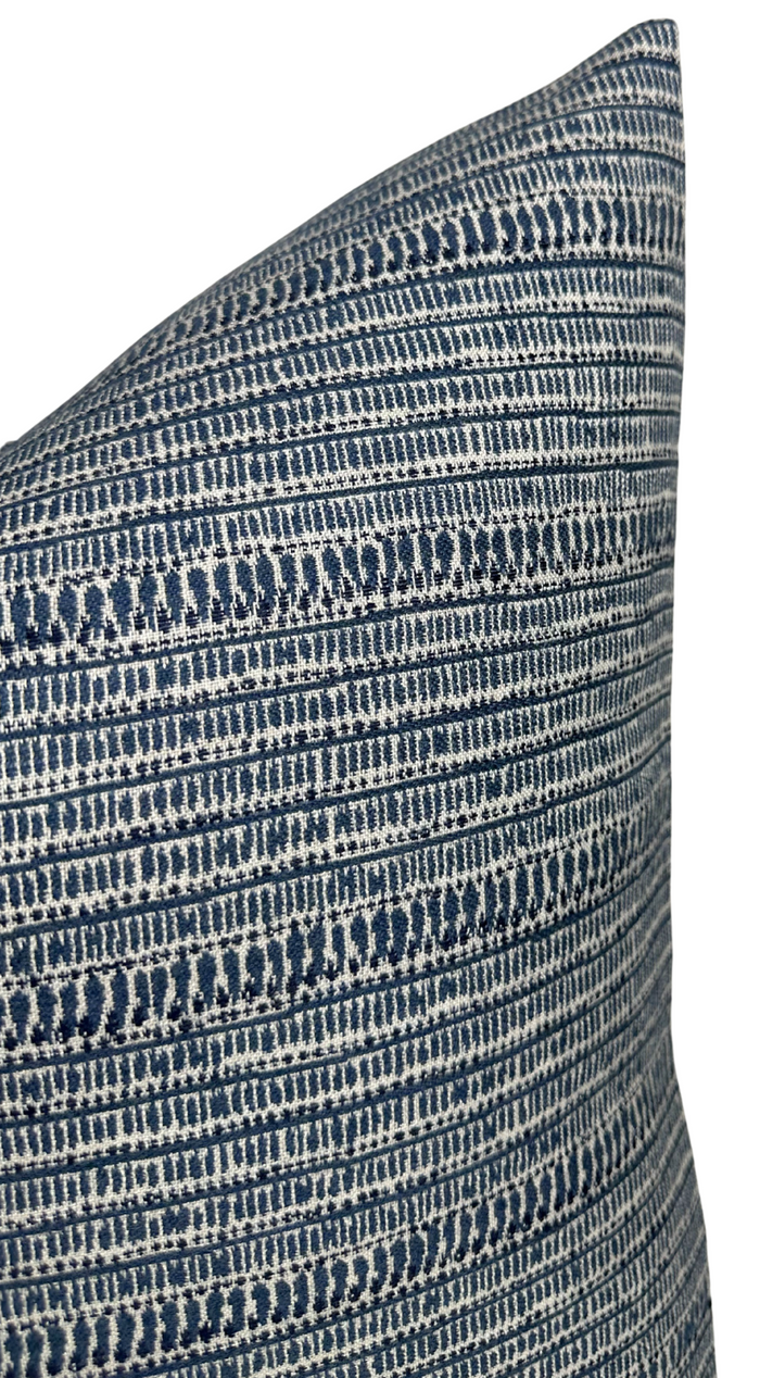 Dekowe Saqqara Pillow Cover In Atlantic Blue Walter G Pillows Decorative Throw Pillows