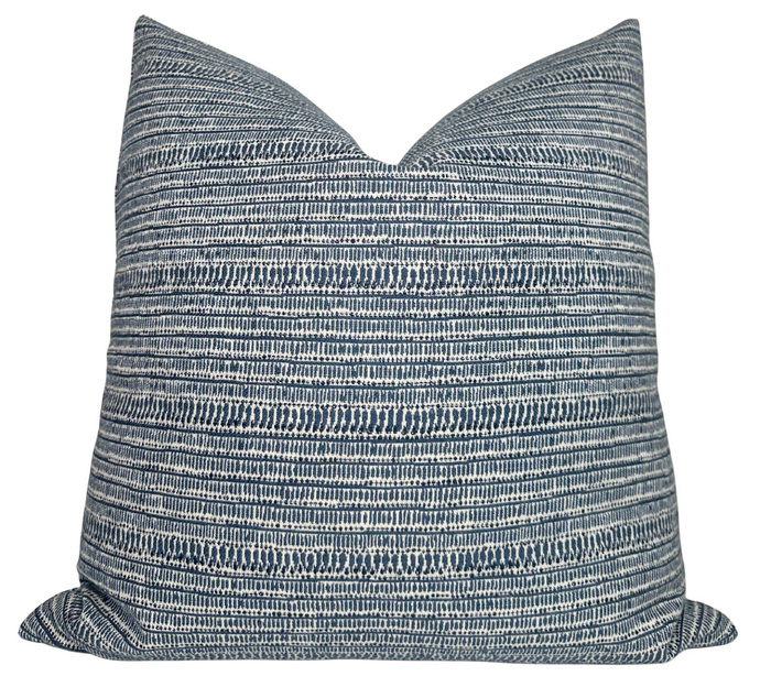 dekowe Saqqara Pillow Cover in Atlantic Blue Walter G Pillows Decorative Throw Pillows
