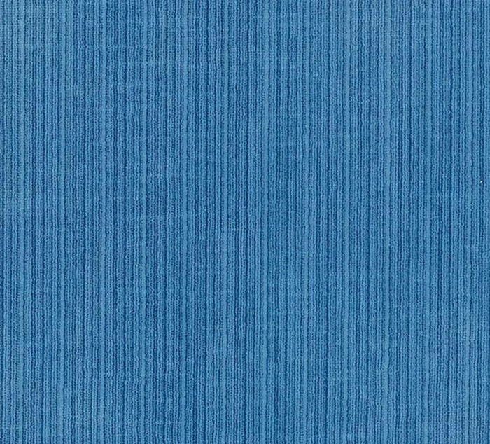 Dekowe Schumacher Antique Strie Velvet Pillow Cover In Cornflower Blue