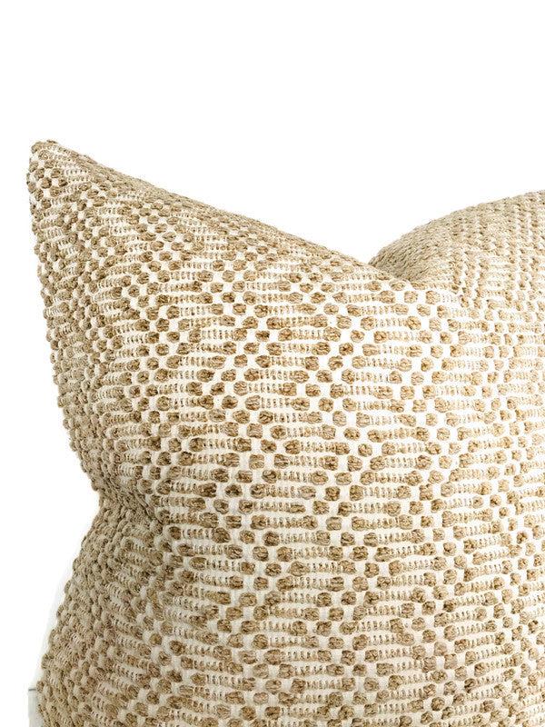 Dekowe Schumacher Audley Woven Pillow Cover In Sand