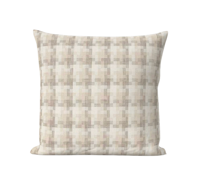 dekowe Schumacher Boro Woven Pillow Cover in Natural