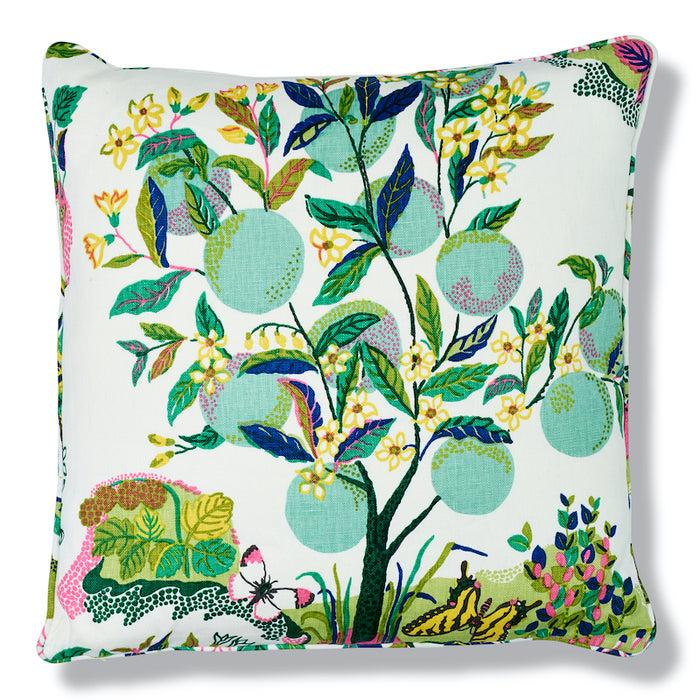 dekowe Schumacher Citrus Garden Pillow Cover in Lime