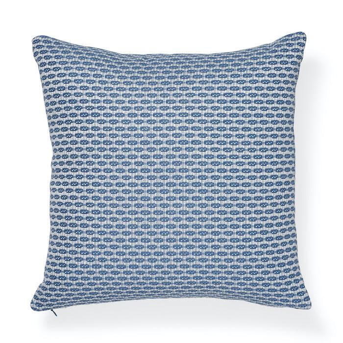 dekowe Schumacher Hickox Woven Pillow Cover in Blue