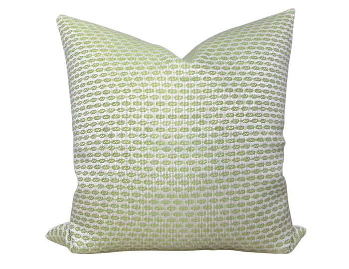 dekowe Schumacher Hickox Woven Pillow Cover in Leaf