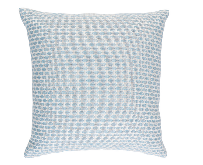 dekowe Schumacher Hickox Woven Pillow Cover in Sky Blue