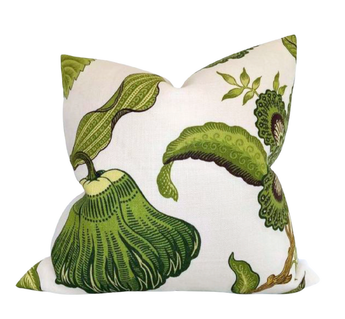 Dekowe Schumacher Hothouse Flowers In Verdance Pillow Cover