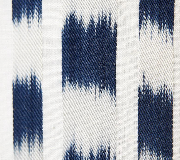 Dekowe Schumacher Izmir Stripe Pillow Cover In Indigo Blue