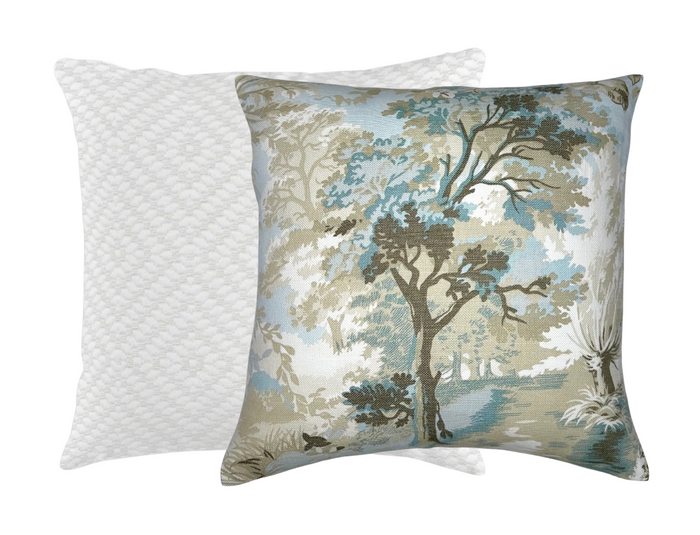 Dekowe Schumacher Montane Woven Pillow Cover In Ivory