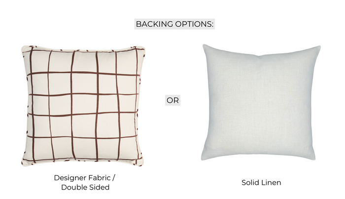 Dekowe Schumacher Painterly Windowpane Pillow Cover In Brown