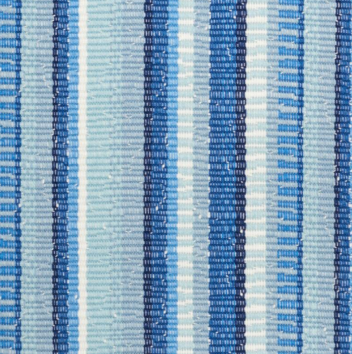 Dekowe Schumacher Primavera Stripe Indoor Outdoor Pillow Cover In Sea