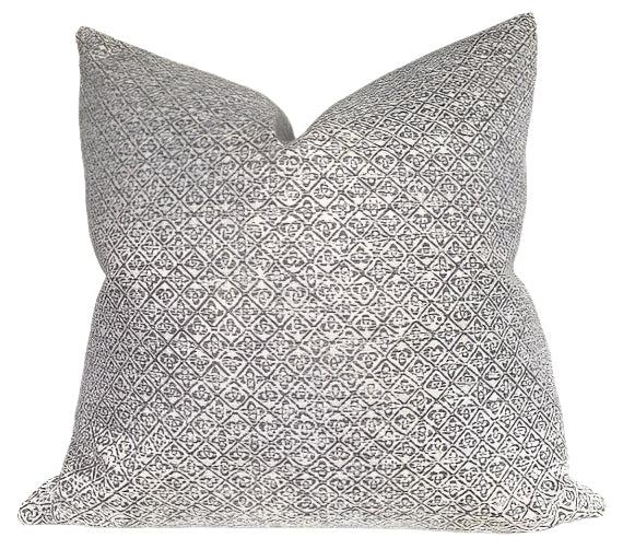 dekowe Schumacher Sarong Weave Pillow Cover in Grey