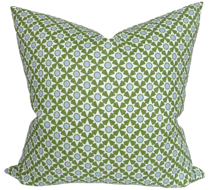 dekowe Schumacher Serendipity Pillow Cover in Green