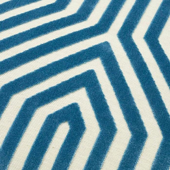 Dekowe Schumacher Vanderbilt Velvet Pillow Cover In Marine Blue