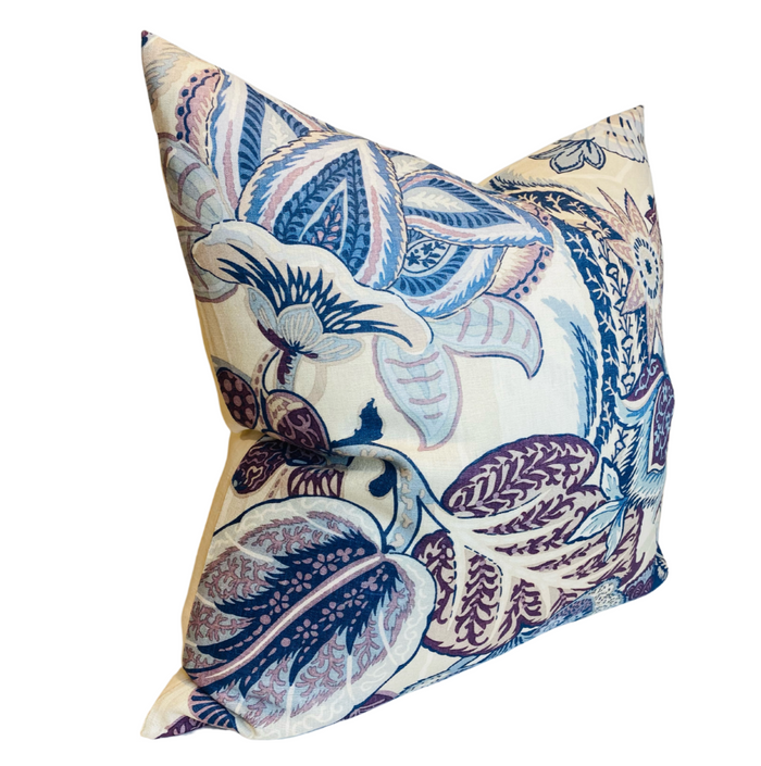 Dekowe Schumacher Zanzibar Pillow Cover In Hyacinth
