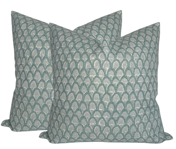 Dekowe Scopello Pillow Cover In Celadon Walter G Textiles