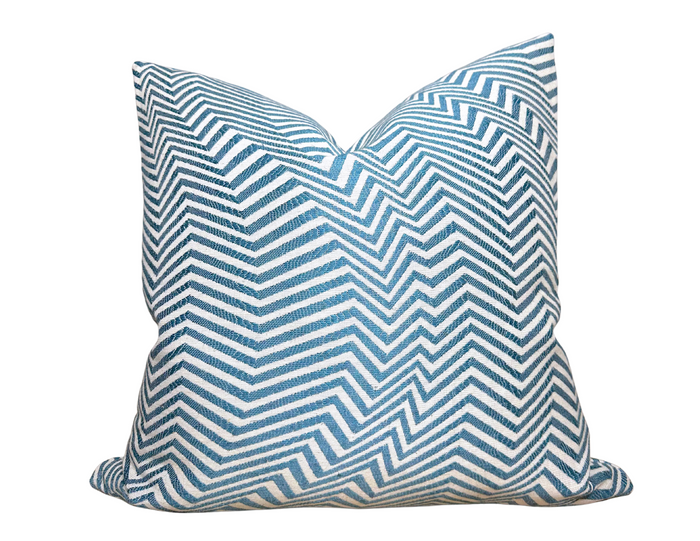 dekowe Sea Swell Pillow Cover in Blue Jennifer Shorto Textiles