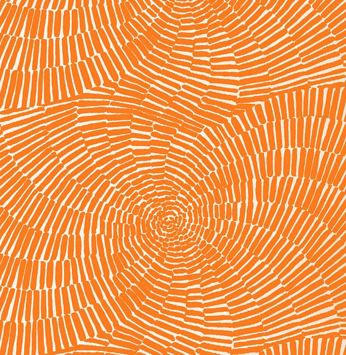 Dekowe Sonriza Pillow Cover In Orange Trina Turk For Schumacher Textiles