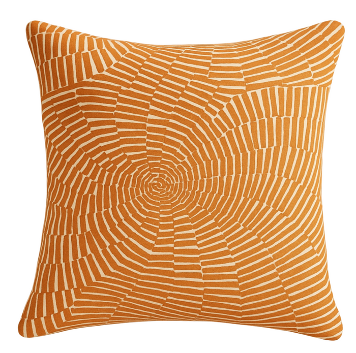 dekowe Sonriza Pillow Cover in Orange Trina Turk for Schumacher Textiles
