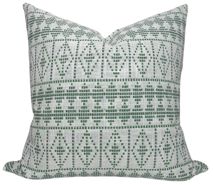 dekowe Souk Pillow Cover in Green Peter Dunham Textiles
