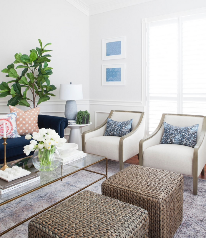 Dekowe Speckled Pillow Cover In Navy Blue Rebecca Atwood Textiles