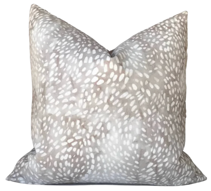 dekowe Speckled Pillow Cover in Taupe Rebecca Atwood Textiles
